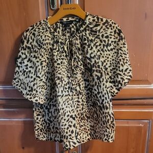 Banana Republic Animal Print Blouse